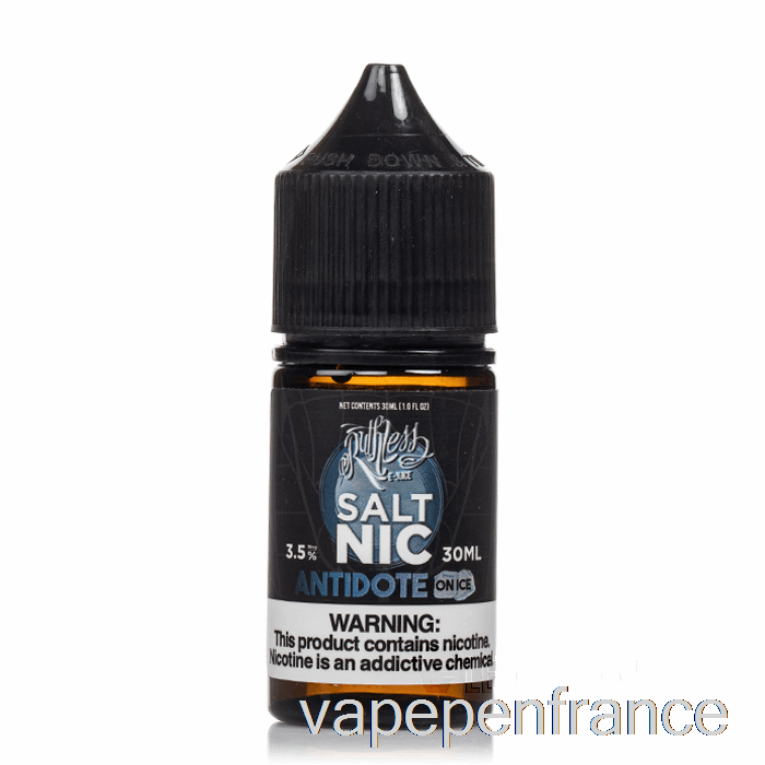 Antidote Sur Glace - Sel Impitoyable - Stylo Vape 30 Ml 10 Mg